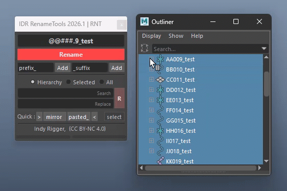 Right Click To Rename Ui Pattern IDR RenameTools v2026.1 | IndyRigger-Tools-Docs