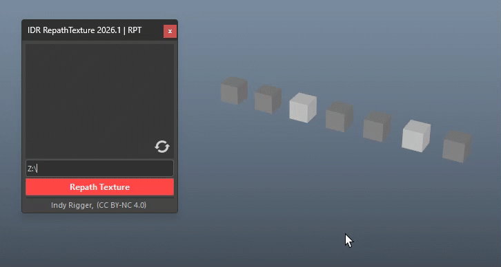 IDR RepathTexture v2026.1 | IndyRigger-Tools-Docs